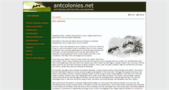 Desktop Screenshot of antcolonies.net